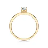 Pierścionek złoty z diamentem AJPZ_073